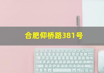 合肥仰桥路381号