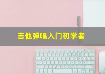 吉他弹唱入门初学者