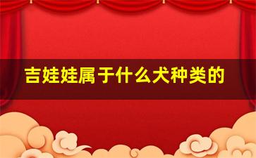 吉娃娃属于什么犬种类的