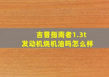 吉普指南者1.3t发动机烧机油吗怎么样