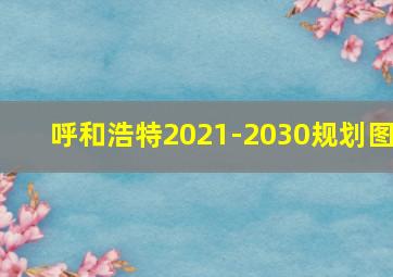 呼和浩特2021-2030规划图