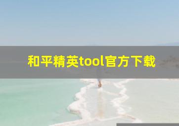 和平精英tool官方下载