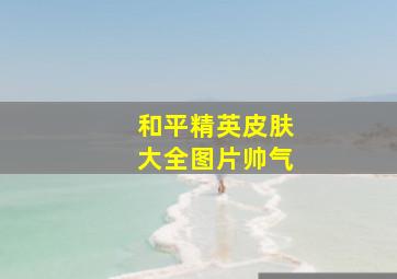 和平精英皮肤大全图片帅气