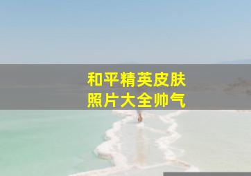 和平精英皮肤照片大全帅气