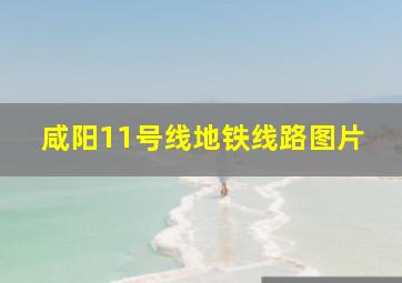 咸阳11号线地铁线路图片