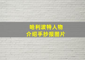 哈利波特人物介绍手抄报图片