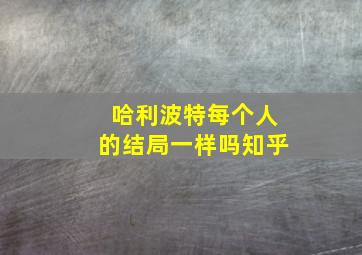 哈利波特每个人的结局一样吗知乎