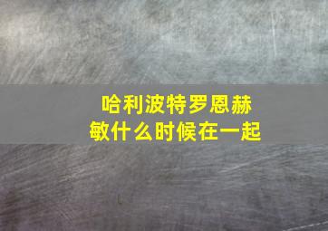 哈利波特罗恩赫敏什么时候在一起