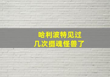 哈利波特见过几次摄魂怪兽了