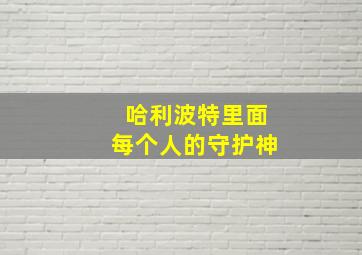 哈利波特里面每个人的守护神