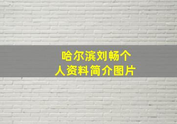 哈尔滨刘畅个人资料简介图片