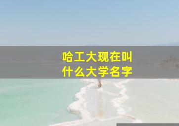 哈工大现在叫什么大学名字