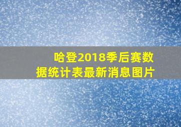 哈登2018季后赛数据统计表最新消息图片