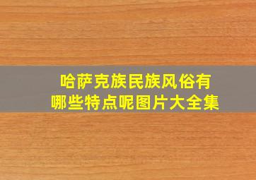 哈萨克族民族风俗有哪些特点呢图片大全集