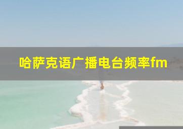 哈萨克语广播电台频率fm