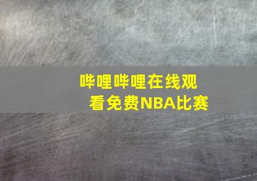 哔哩哔哩在线观看免费NBA比赛