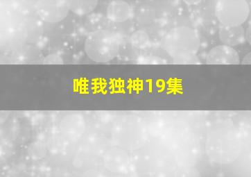 唯我独神19集