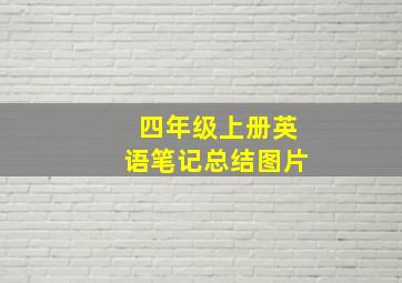 四年级上册英语笔记总结图片