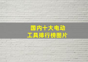 国内十大电动工具排行榜图片