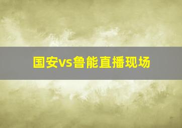 国安vs鲁能直播现场