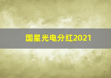 国星光电分红2021