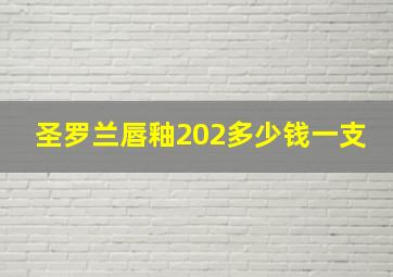 圣罗兰唇釉202多少钱一支