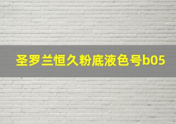 圣罗兰恒久粉底液色号b05