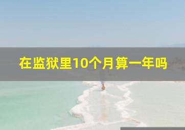 在监狱里10个月算一年吗