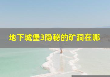 地下城堡3隐秘的矿洞在哪