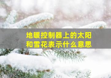 地暖控制器上的太阳和雪花表示什么意思