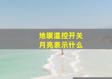 地暖温控开关月亮表示什么