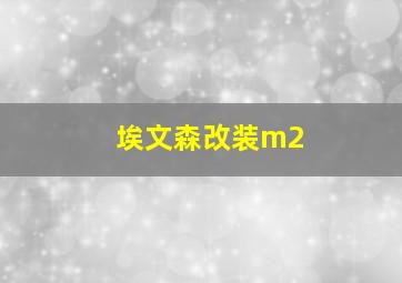 埃文森改装m2