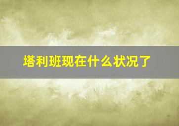 塔利班现在什么状况了