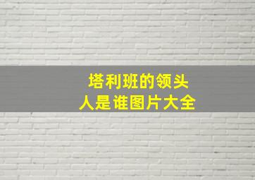 塔利班的领头人是谁图片大全