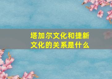 塔加尔文化和捷新文化的关系是什么