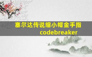 塞尔达传说缩小帽金手指codebreaker