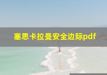 塞思卡拉曼安全边际pdf