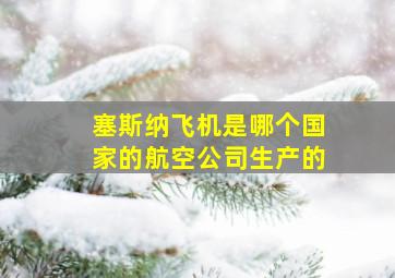 塞斯纳飞机是哪个国家的航空公司生产的