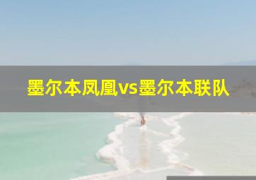 墨尔本凤凰vs墨尔本联队