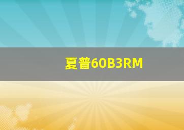 夏普60B3RM