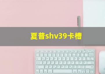 夏普shv39卡槽