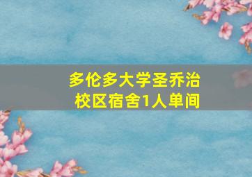 多伦多大学圣乔治校区宿舍1人单间