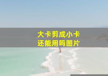 大卡剪成小卡还能用吗图片