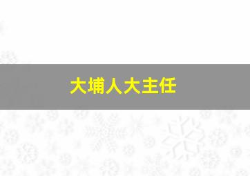 大埔人大主任