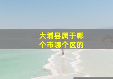 大埔县属于哪个市哪个区的