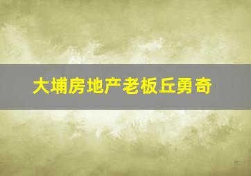 大埔房地产老板丘勇奇