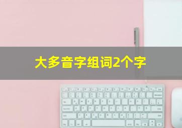 大多音字组词2个字