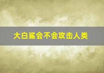 大白鲨会不会攻击人类