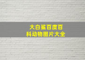 大白鲨百度百科动物图片大全