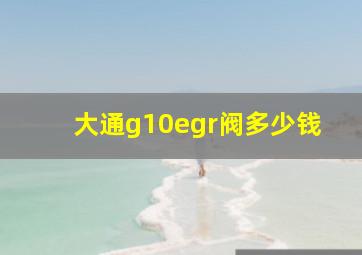 大通g10egr阀多少钱